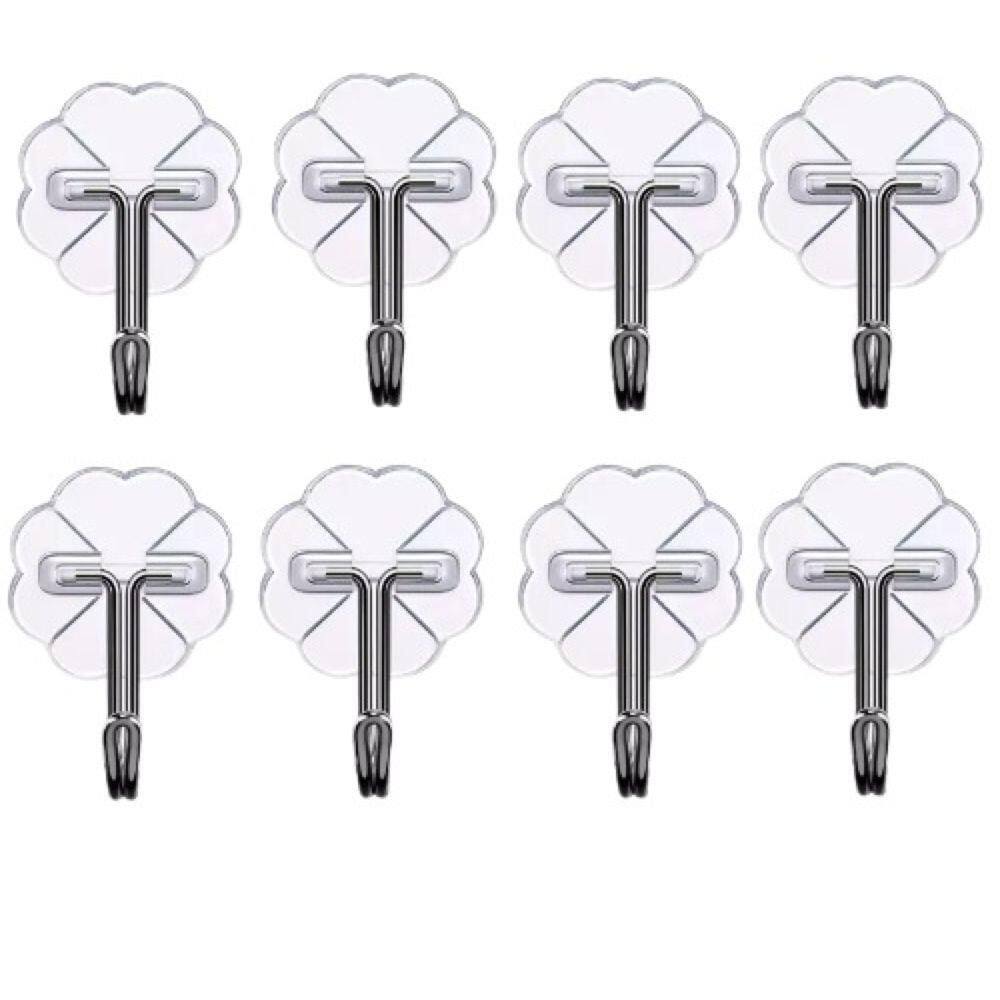 Kit Ganchos Adesivos Multiuso 6x6cm 8 PCS N244693-1 - Quanhe