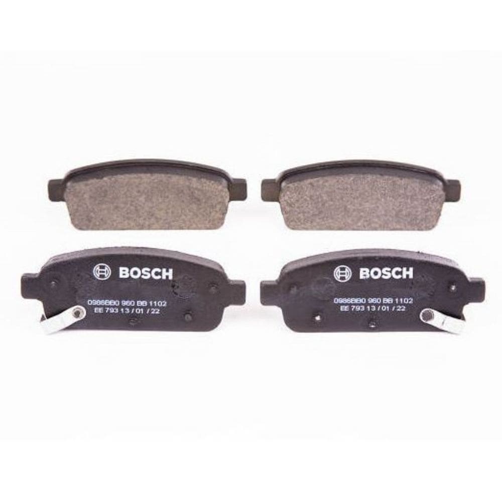 0986Bb0960 - Pastilha Freio Traseiro - Tracker 1.8 16V Flex 13 / Cruze 1.8 11 Em Diante - Bosch