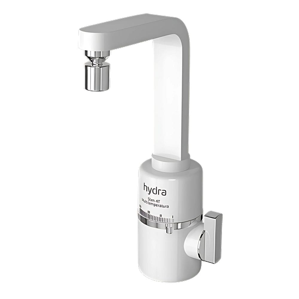 Torneira Elétrica Hydra Slim 4T de Parede 5500W 127V Branco TPSL4551BR