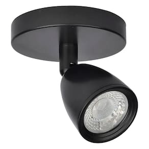 Spot LED Preto 4W Base Redonda Bivolt Luz Quente 3000K - IL0032 Ilumi