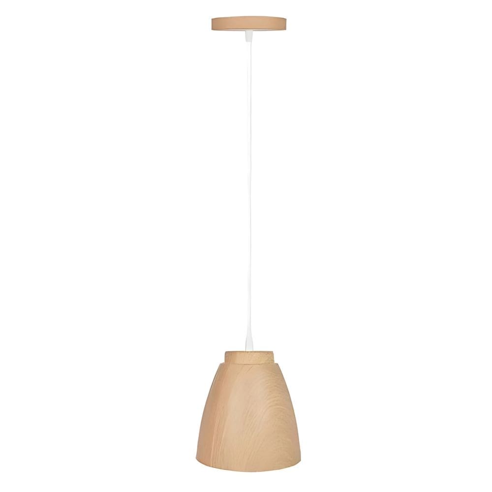 Pendente LED 9W Madeira Oak Bivolt Branco Frio 6500K - IL0020 Ilumi