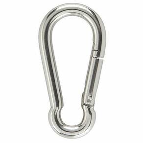 Mosquetão Inox Simples 4Mm X 40Mm Sem Olhal