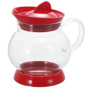Bule Para Chá Jumping Com Filtro Hario Vermelho - 350Ml