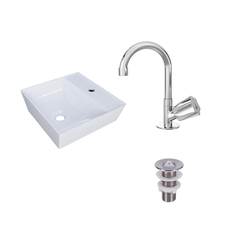 Kit Cuba AQ33 C/Torneira C50 e Válvula 1`` ABS