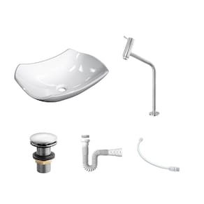 Kit Cuba L42 C/Torneira Link 1062 Metal + Válvula Click 1 1/2`` (4,0cm) + Sifão Pvc + Flexível