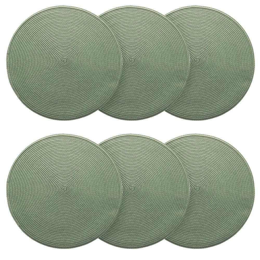 Conjunto 6 Peças Jogo Americano Redondo 38Cm Sousplat