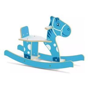 Balanço infantil madeira gangorra cavalinho azul 35kg junges