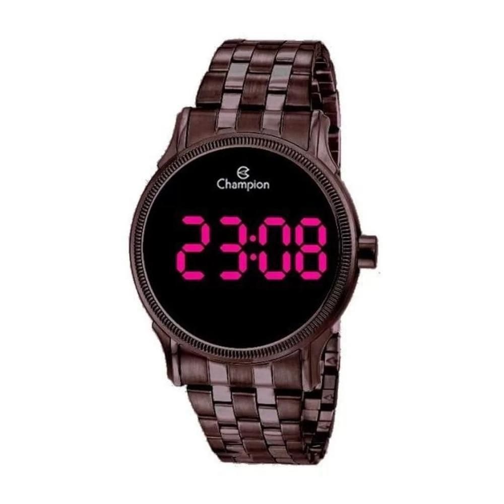 Relógio Feminino Champion Roxo Led Roxo 4,1cm Res. 50m