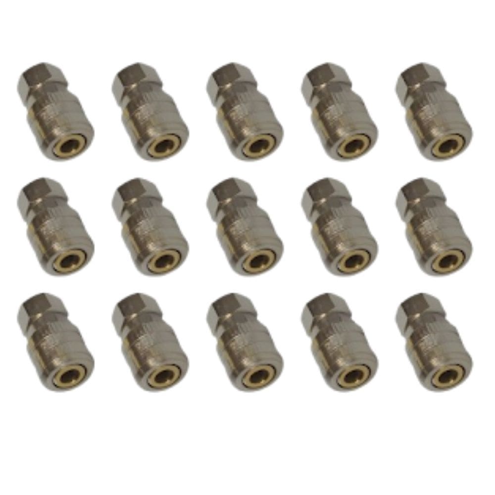 Kit 15 Unidades Engate Rápido Fêmea 1/4 Para Compressor