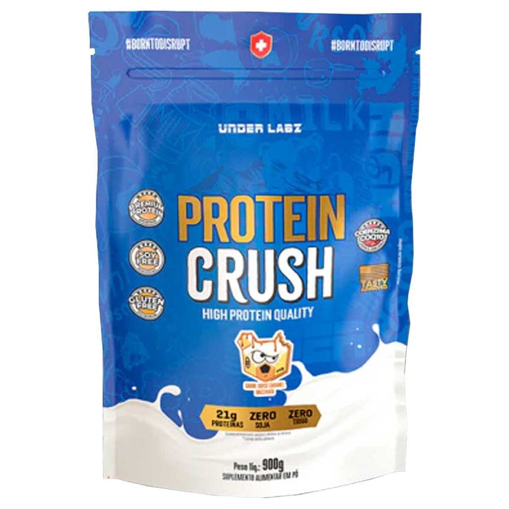 Protein Crush Whey Protein Concentrado Refil 900g Caramelo