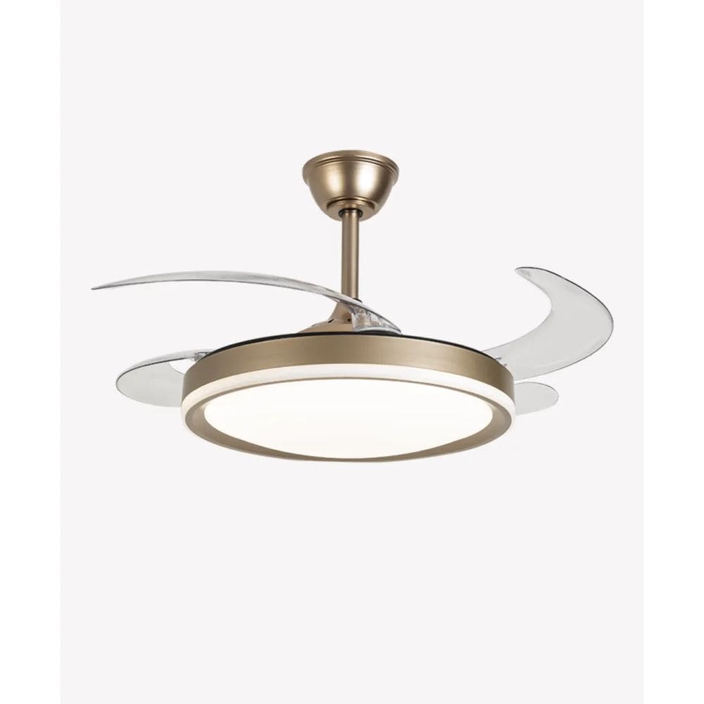 Ventilador De Teto Retrátil C/ Led Dimerizável Air Midas