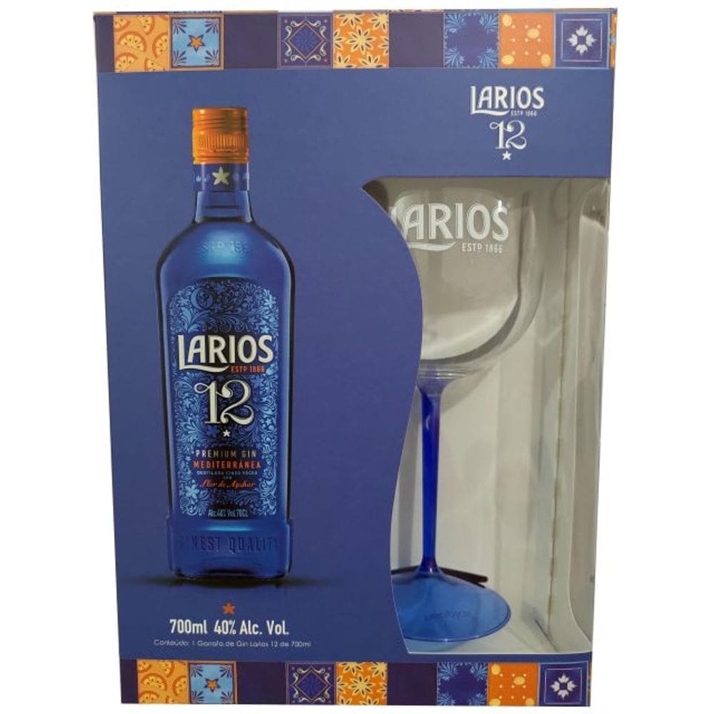 Kit Larios 12 Premium 700ML + Taça de Acrílico