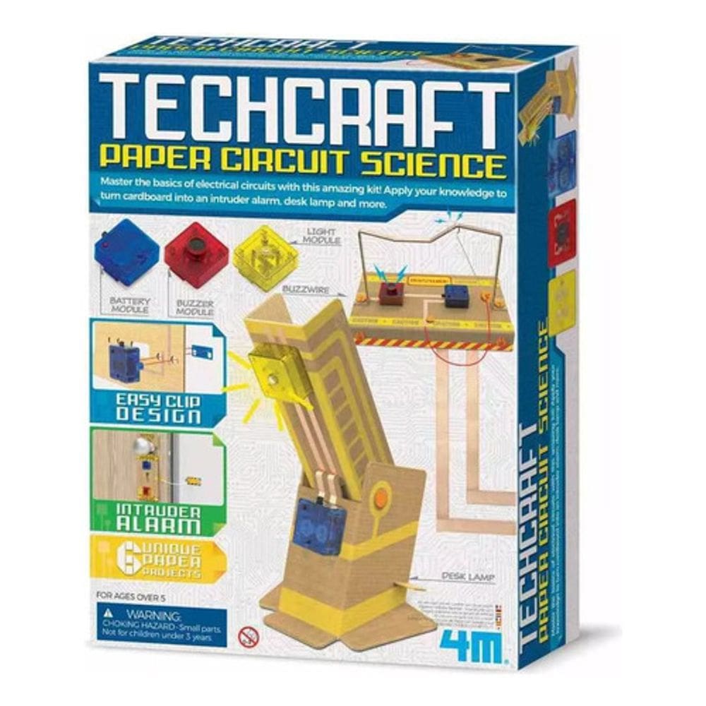 Brinquedo techcraft circuito de papel ciência educativo 4m