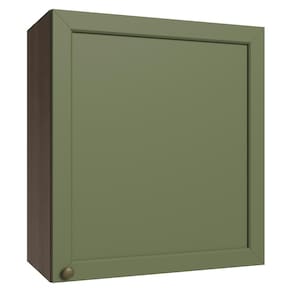 Armário Aéreo 60 cm 1 Porta Rustic/verde Vik Madesa