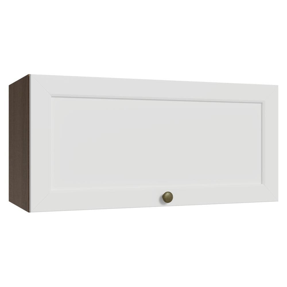 Armário Aéreo 70 cm 1 Porta Basculante Rustic/Branco Vik Madesa
