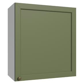 Armário Aéreo 60 cm 1 Porta Branco/Verde Vik Madesa