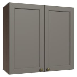 Armário Aéreo 70 cm 2 Portas Rustic/Cinza Vik Madesa