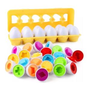 Brinquedo Educativo Encaixe Ovos Cores e Formas - Polibrinq