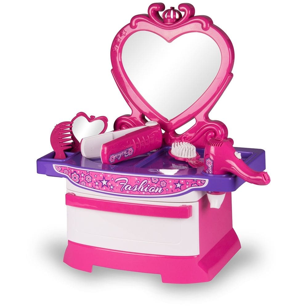 Penteadeira Infantil Rosa com Acessórios 5740 Poliplac