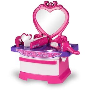 Penteadeira Infantil Rosa com Acessórios 5740 Poliplac