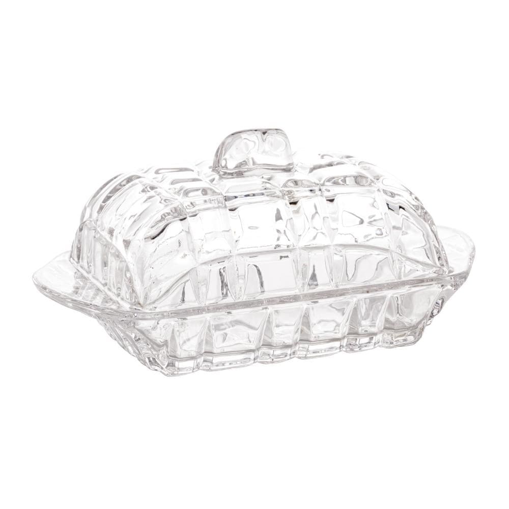 Manteigueira de Cristal Tress 17cm x 10,5cm x 8cm - Lyor
