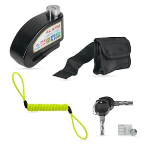Trava Disco U Anti Furto C/ Alarme Gp Tech Cabo Lembrete