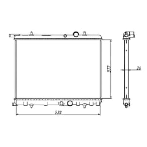 Radiador - 207 2008 A 2010 / C4 2008 A 2011 - Rmm1009Hpe