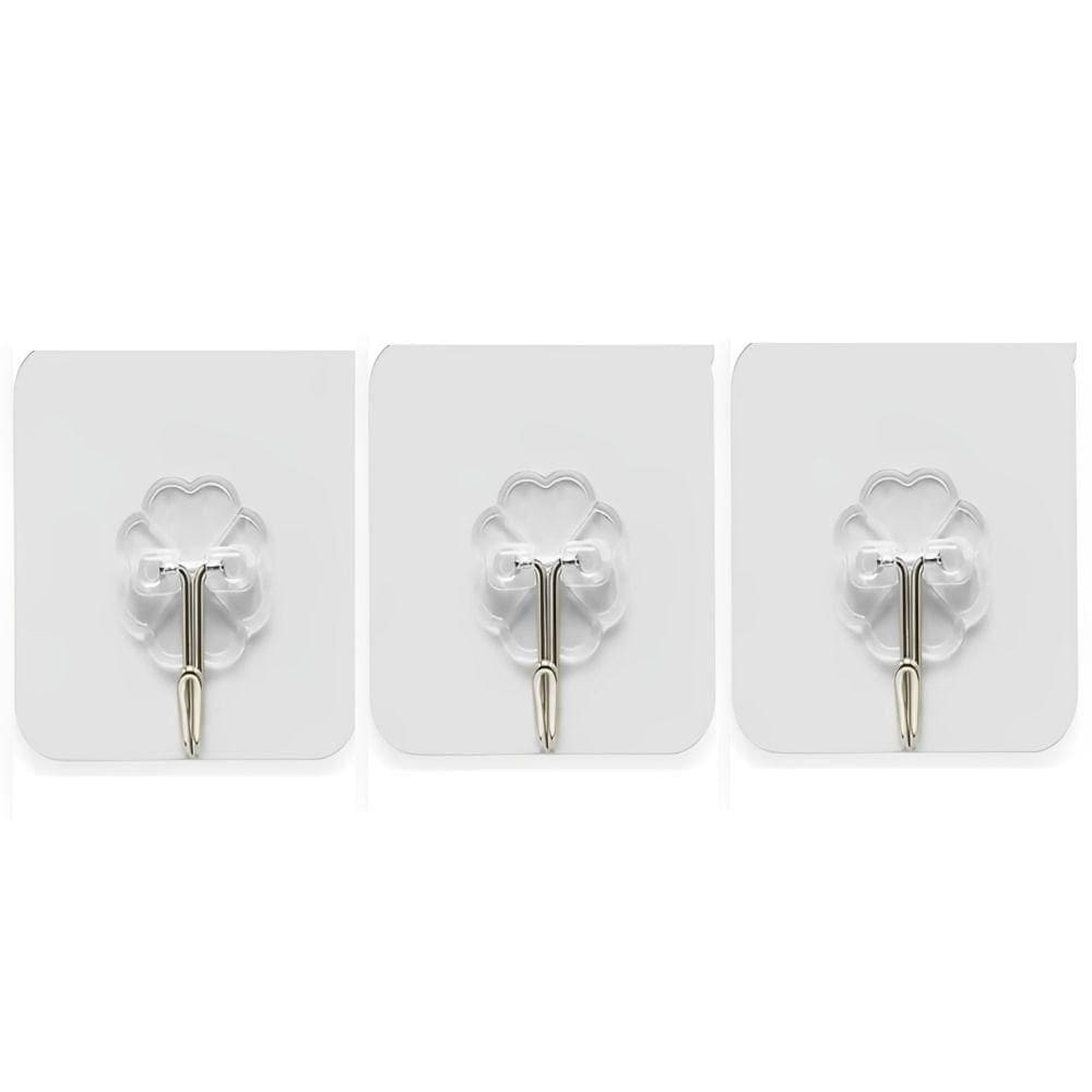 Kit Ganchos Adesivos Multiuso 4cm com 3 Pçs N244691-8-Quanhe