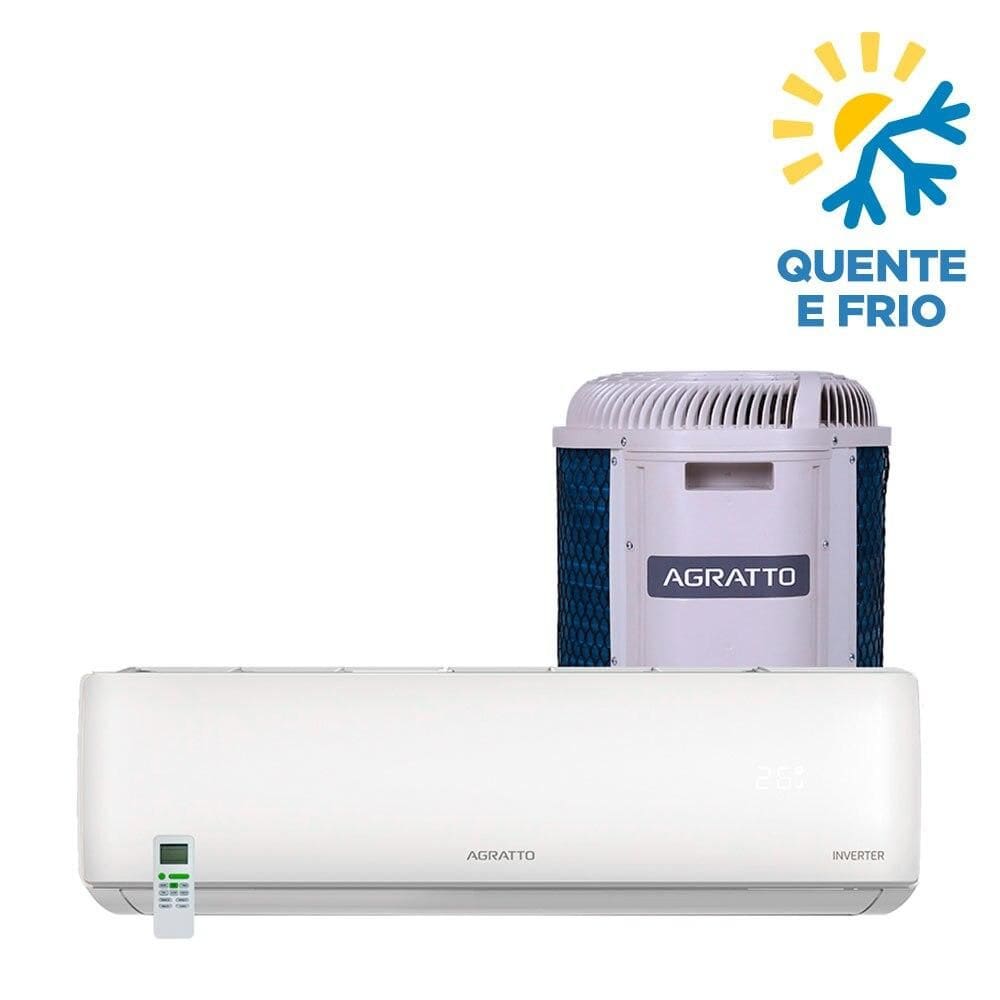 Ar Condicionado 24.000 Btus Agratto LIV TOP Inverter LCST24QF, Quente e Frio - 220 Volts