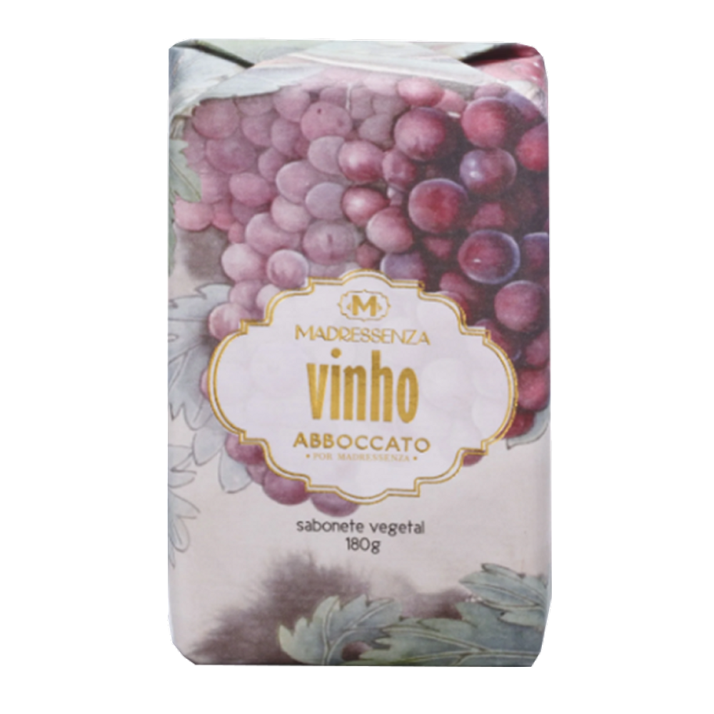Sabonete Vegetal em Barra Vinho Madressenza 180g