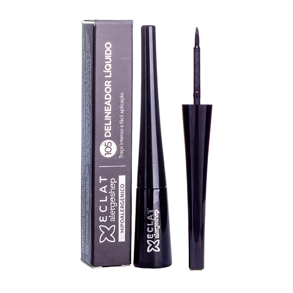 Delineador Líquido Preto Eclat Hipoalergênico Alergoshop