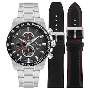 Relógio Technos Masculino Carbon Troca Pulseira OS1ABS/T1P