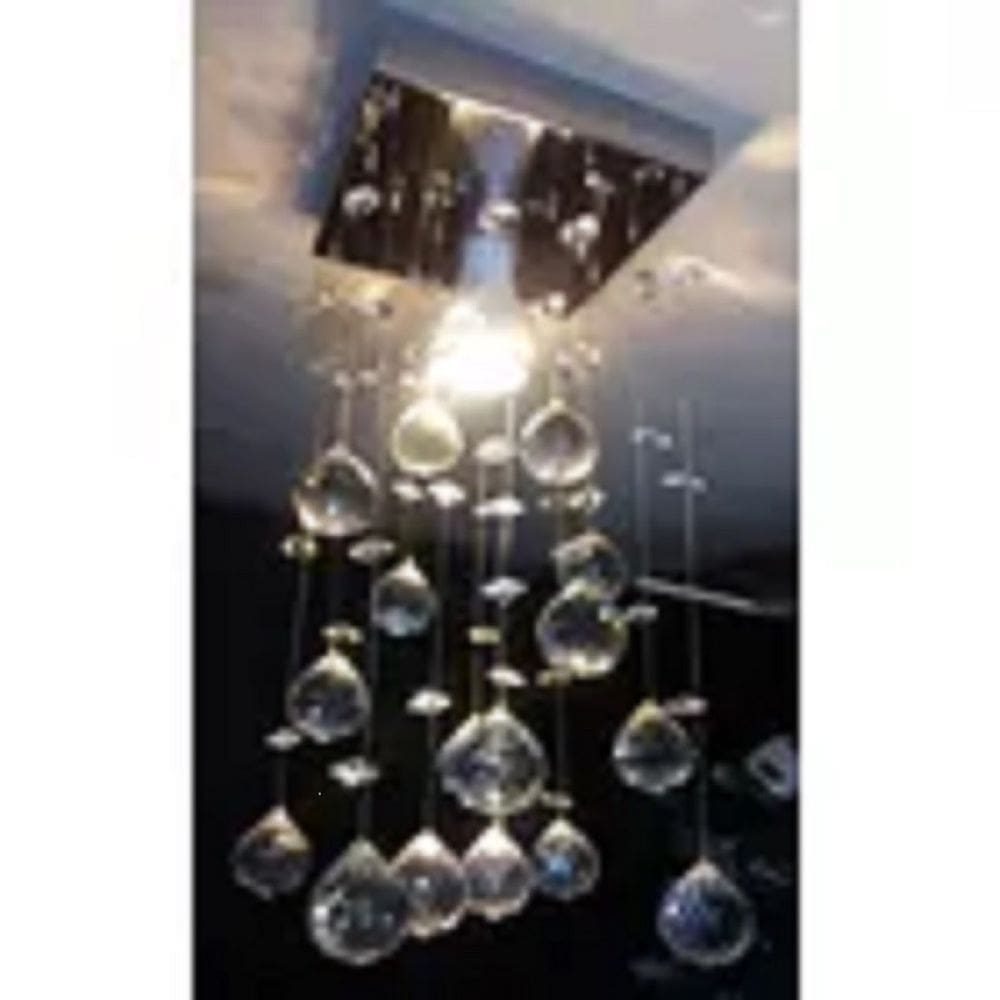 Lustre para sala, quarto, hall, sala de jantar, cozinha em Cristal K9 Base 14x14