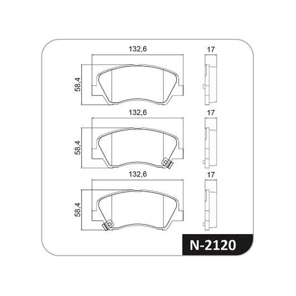 Pastilha De Freio - Hb20 2020 A 2021 - N2120