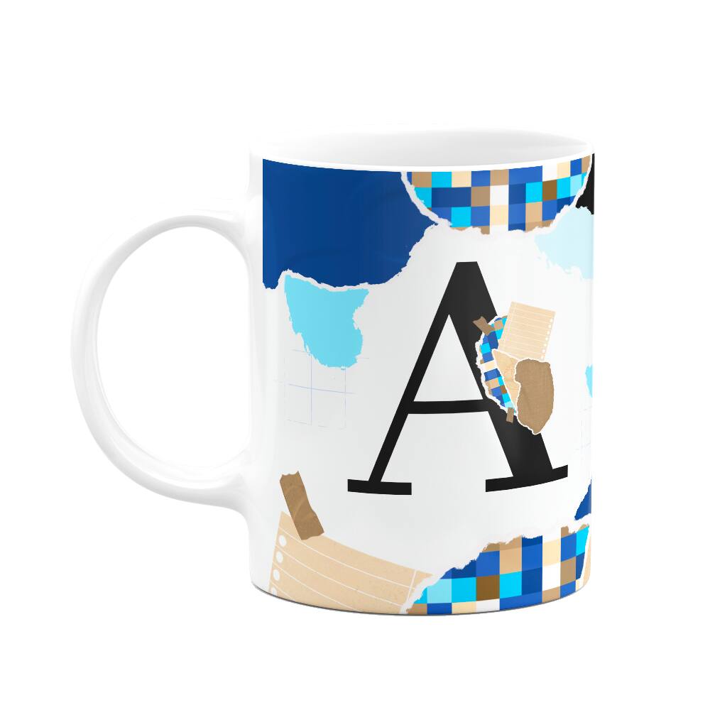 Caneca Professores - Inicial do nome letra A - 325ml