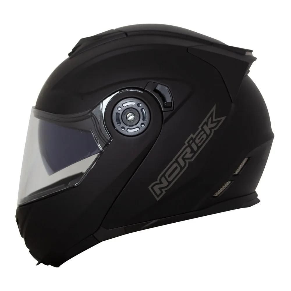 Capacete Norisk FF345 Route Monocolor Preto Fosco