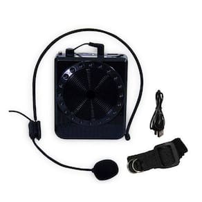 Kit Amplificador Voz Megafone Microfone E Cabo Carregamento