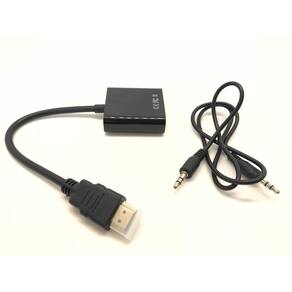 Cabo Adaptador Conversor Hdmi Para Vga Com Saída P2 De Áudio