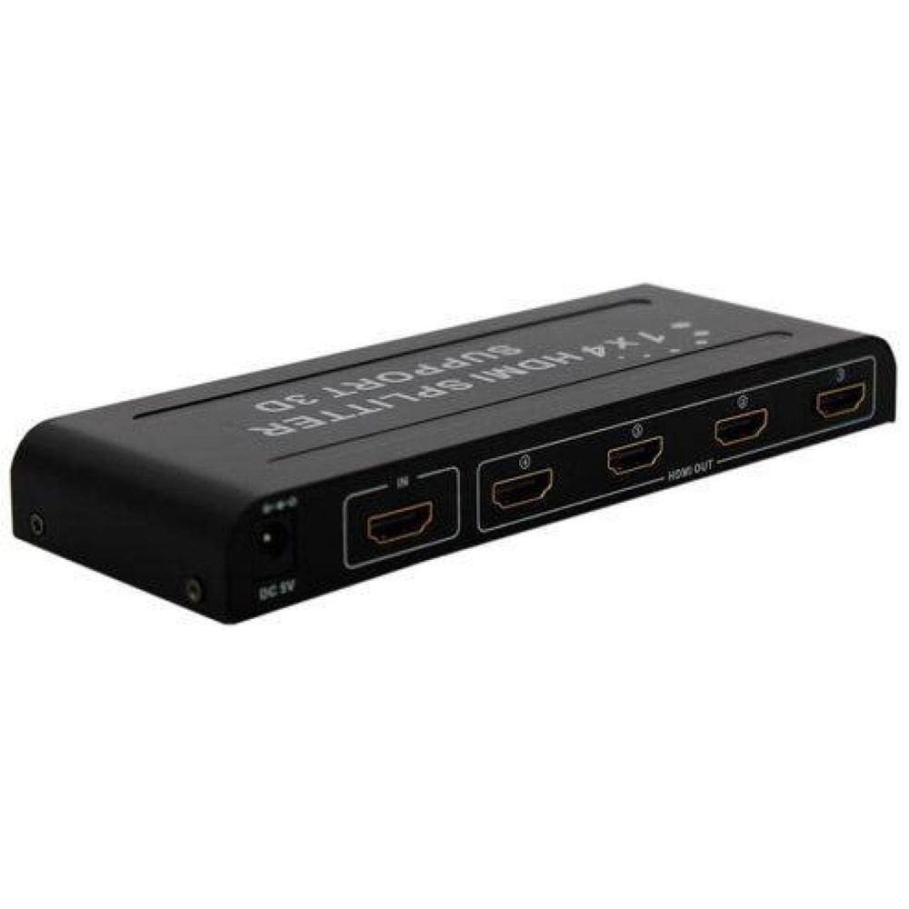 Hub Divisor Splitte Distribuidor Hdmi 1 Entrada E 4 Saidas