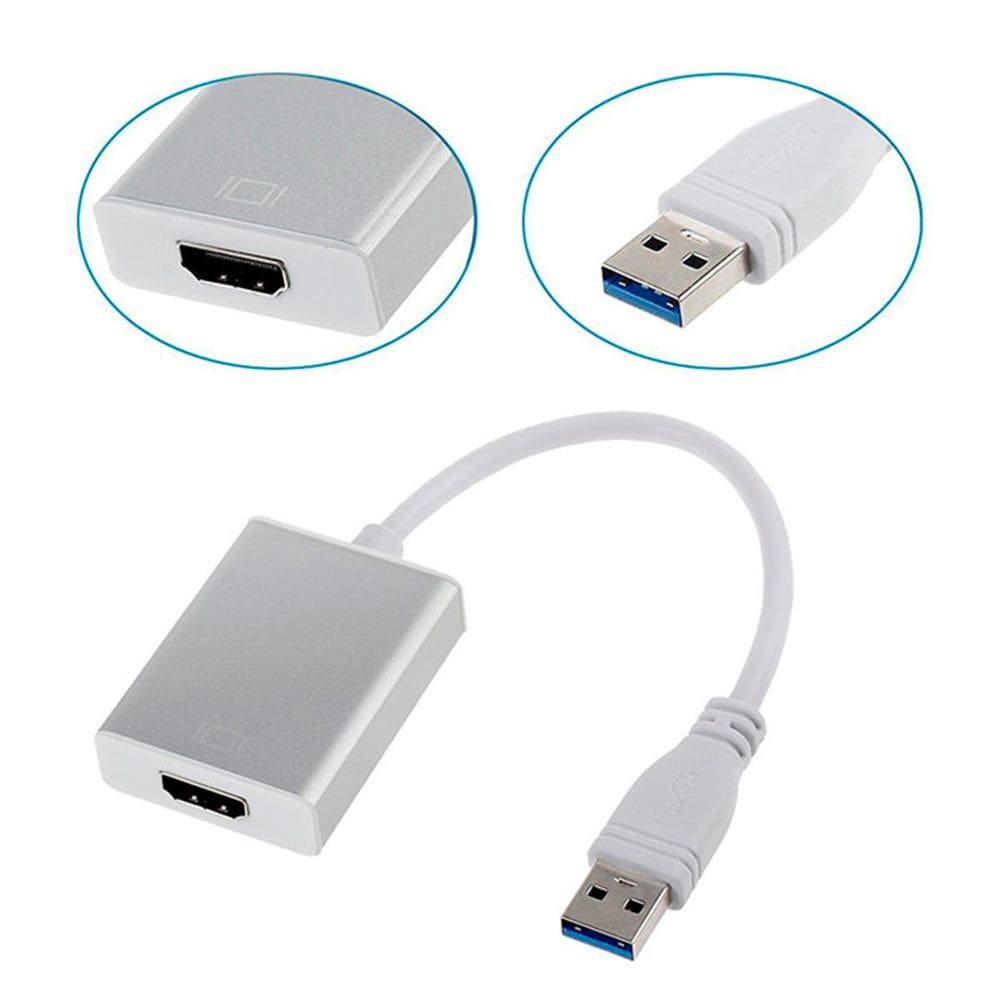 Cabo Adaptador Conversor Usb Hdmi 1080P Placa Multi Telas