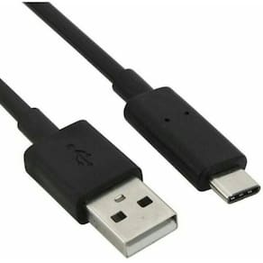 Micro CABO USB TIPO C Universal - 1 Metros De Cabo - Preto