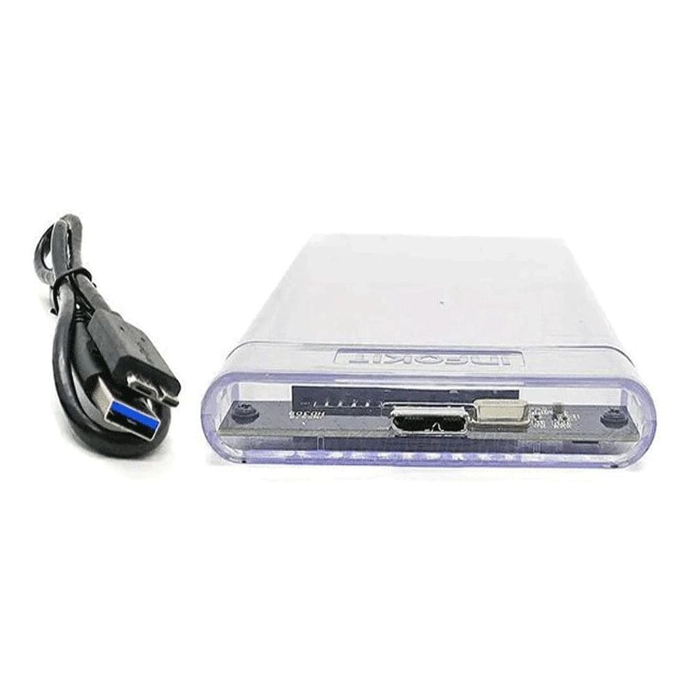 Gaveta Case Hd Externo Transparente Sata 2.5 Usb 3.0 6Gbps