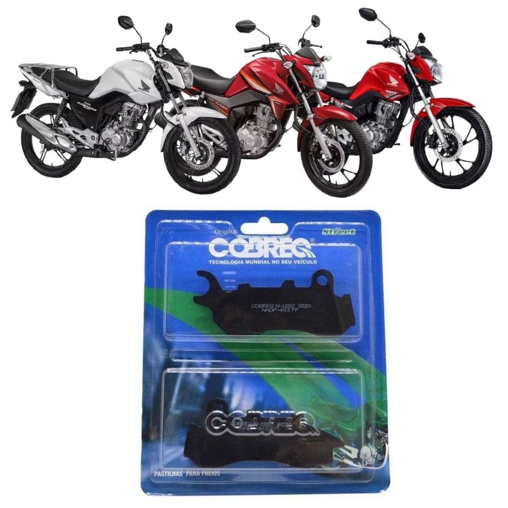 Pastilha Freio Diant - Cg Cargo 2018 A 2019 / Cg Fan 160 2018 A 2020 / Cg Titan 160 2018 A 2020 - N1882