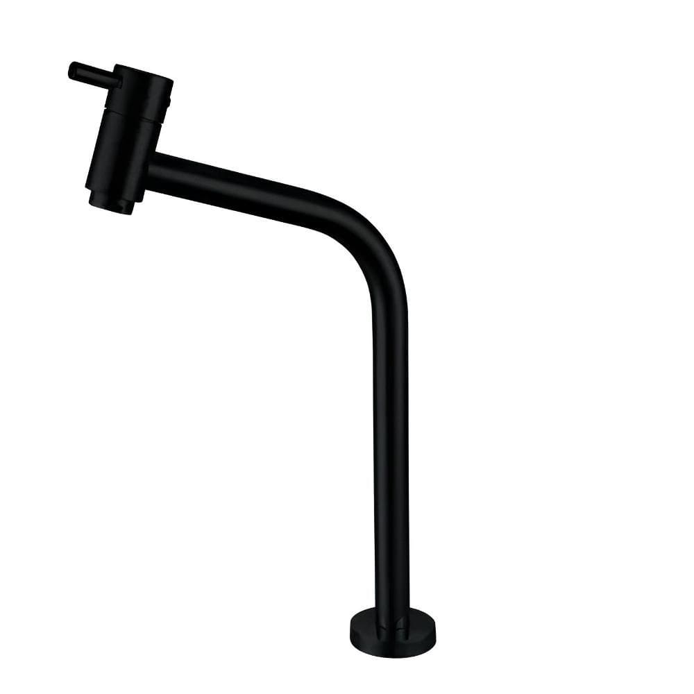 Torneira Minimal Classic Lavatório Mesa Bica Alta Preto Matte - Meber
