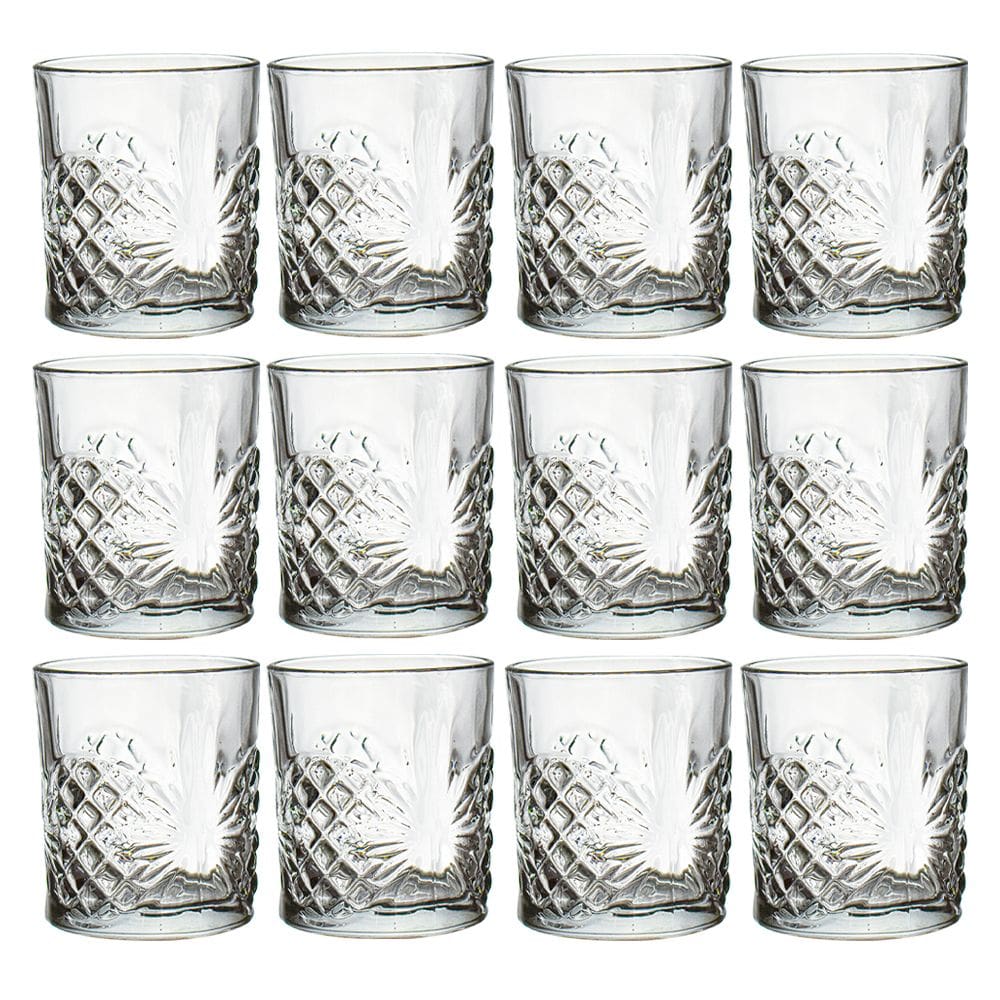 Jogo de Copos de Vidro De Whisky Rozana Transparente 310ml 12 peças - Casambiente