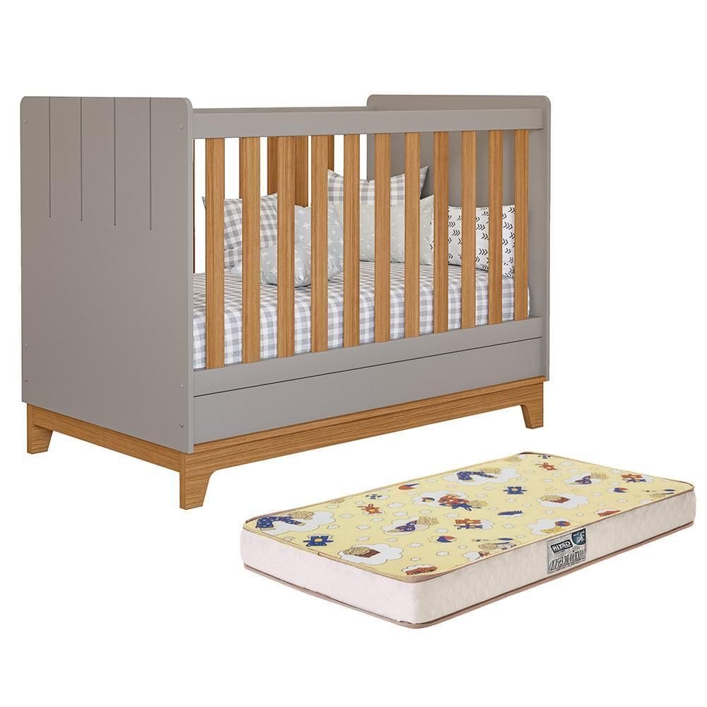 Berço Mini Cama Biscoito com Colchão Supreme - Permóbili Baby