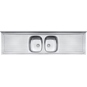 Pia de Apoio Tramontina Ribon 2C 34 em Aço Inox 200 x 55 cm
