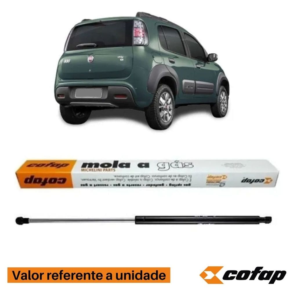Amortecedor Mola A Gás Porta Traseira - Uno 2010 A 2016 - 16482