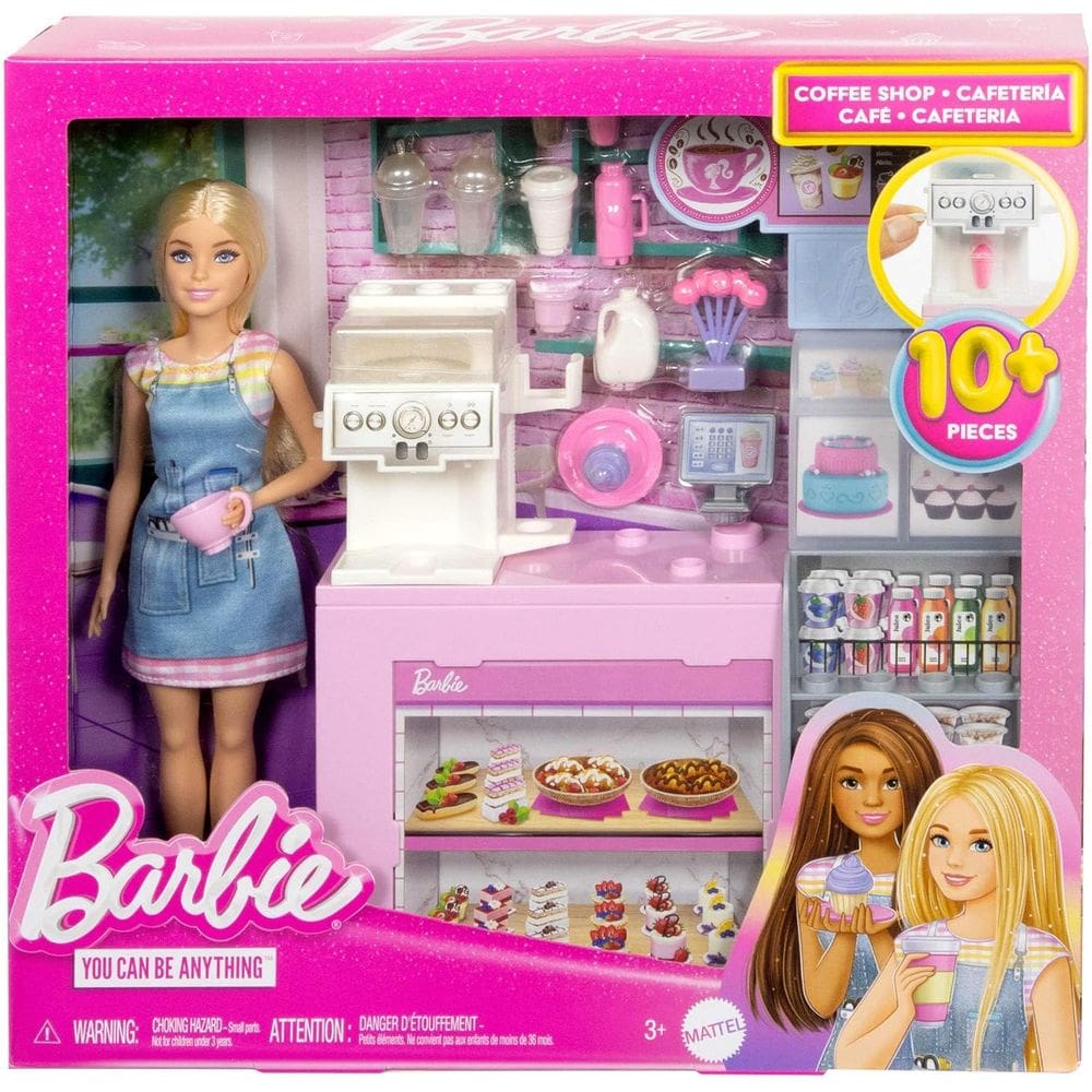 Hxn94 Barbie Profissões Conjunto De Brinquedo Cafeteria