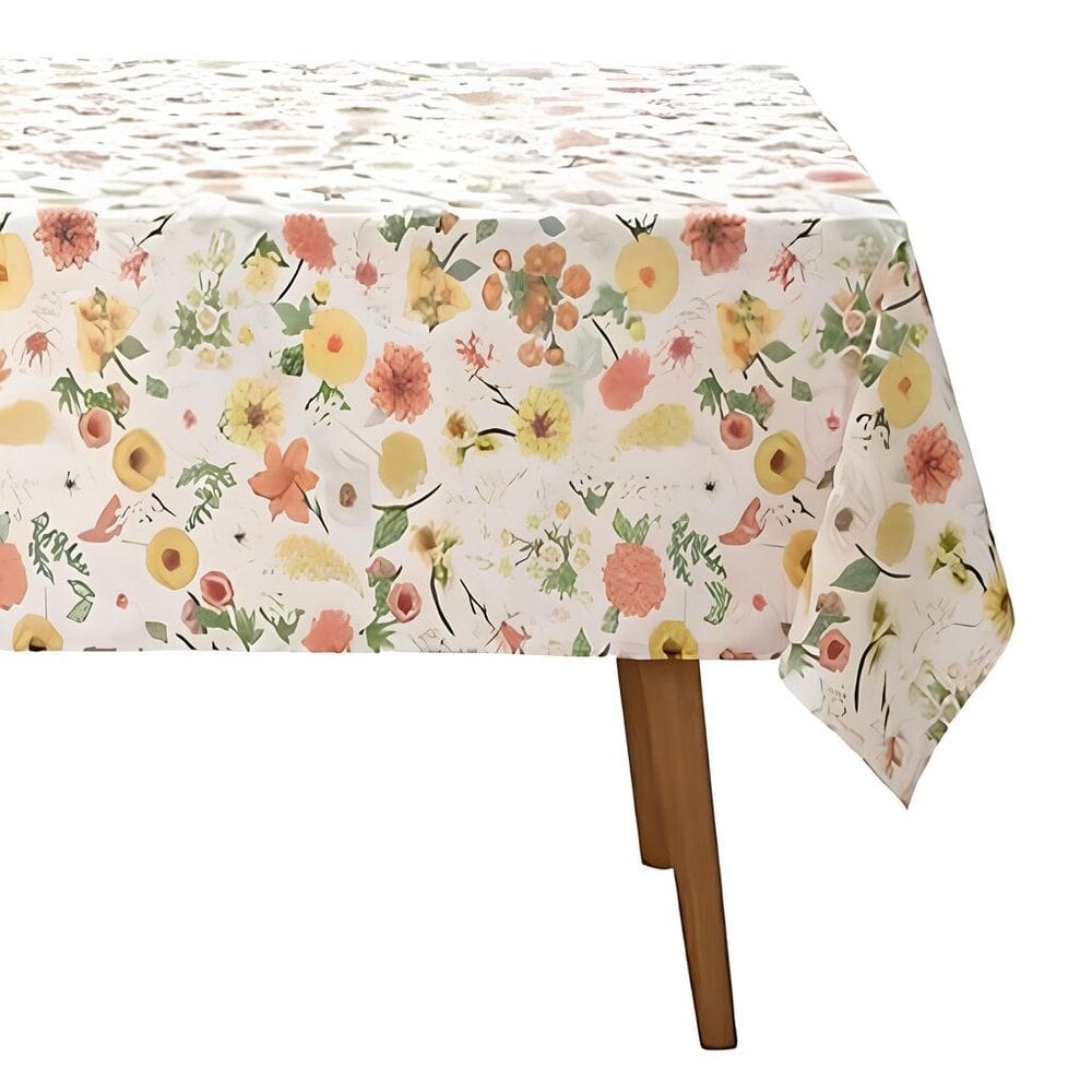 Toalha de Mesa Quadrada 4 Lugares Limpa Fácil Döhler Elane